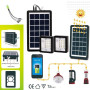 Прожектор із сонячною панеллю та 2 лампами 6v3w EP-05