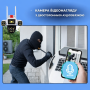 Вулична поворотна WiFi камера 12MP з оглядом 360° і 3 об'єктивами Білий