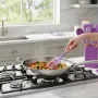 Набір силіконового кухонного приладдя 19 предметів Сірий Kitchen Set Кухонний набір із дощечкою