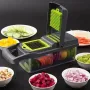УЦЕНКА! Ручной мультислайсер 14в1 Kitchen Ideas Veggie Slicer HA-347 многофункциональная овощерезка (Плохая упаковка 3467)