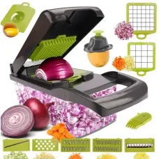 УЦЕНКА! Ручной мультислайсер 14в1 Kitchen Ideas Veggie Slicer HA-347 многофункциональная овощерезка (Плохая упаковка 3467)