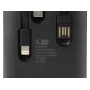 Power Bank з електронним екраном із набором кабелів KP KP-27 20000 mAh Зовнішній акумулятор для заряджання