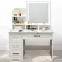 Макіяжний столик 100х40х137 см з LED-дзеркалом і шухлядами STL-MD 93