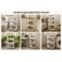 Полиця-етажерка 64205/Мобільна пластикова етажерка 31×21×85,5 см/Полиця на колесах