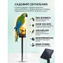 Садовий світильник папуга на сонячній батареї • Вуличний газонний LED-ліхтар для саду, клумби, доріжок, дачі .