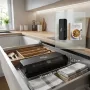 Вакуумный упаковщик для продуктов 200Вт с LED-подсветкой и рулоном пакетов, Zepline ZP-00373 / Кухонный вакууматор для мяса