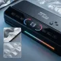Вакуумный упаковщик для продуктов 200Вт с LED-подсветкой и рулоном пакетов, Zepline ZP-00373 / Кухонный вакууматор для мяса
