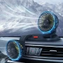Автомобільний подвійний вентилятор Vehicle Fan X666 від прикурювача з двома поворотними головками
