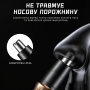 Тример для носа та вух AND KM-323 чорний — компактний гігієнічний тример для видалення волосся й догляду за обличчям
