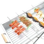 Переносной мангал с решеткой 80х78х30см, BARBECUE TRAY 770SS, Серебристый / Барбекюшница / Раскладной мангал барбекю