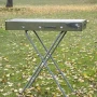 Переносной мангал с решеткой 80х78х30см, BARBECUE TRAY 770SS, Серебристый / Барбекюшница / Раскладной мангал барбекю