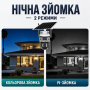 Вулична камера відеоспостереження 4G 12 Мп із сонячною панеллю і 3 об'єктивами V39