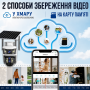 Вулична камера відеоспостереження 4G 12 Мп із сонячною панеллю і 3 об'єктивами V39