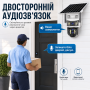 Вулична камера відеоспостереження 4G 12 Мп із сонячною панеллю і 3 об'єктивами V39