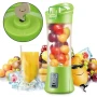 Аккумуляторный мини-блендер на 400мл Juicer NG-01, 2000мАч, USB, Зеленый / Блендер-шейкер с PowerBank