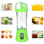 Аккумуляторный мини-блендер на 400мл Juicer NG-01, 2000мАч, USB, Зеленый / Блендер-шейкер с PowerBank