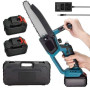 Акумуляторна мінімізова Electric chain saw 8 дюймів + 2 акумулятори 48V Мініпила садова