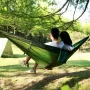 Туристичний гамак із москітною сіткою UKC Hammock Net зелений до 200 кг.