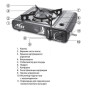 Портативная туристическая газовая плита с пьезоподжигом Happy Home BDZ-155-A в коробке