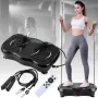 Віброплатформа для фітнесу з еспандерами, 99 режимів, до 180 кг, пульт ДК, для схуднення та масажу