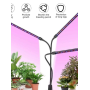 Ультрафіолетова лампа для рослин j22wl-03 LED LIGHT Повний спектр 3 голови LED