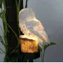 Садовий газонний світильник Сова на сонячній батареї водонепроникний 45 см.