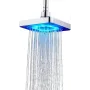 Лійка насадка для душу з LED-підсвіткою RGB світлодіодна, квадратна 150 мм LED Shower head AND XL-902