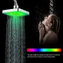 Лійка насадка для душу з LED-підсвіткою RGB світлодіодна, квадратна 150 мм LED Shower head AND XL-902