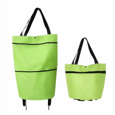 Тканевая тележка 5л удобная складная хозяйственная сумка на колесах