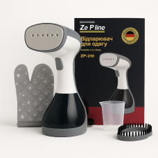 Ручний вертикальний пароутюг для дому та подорожей сірий Zepline ZP-210 3000 Вт, 0.4 л