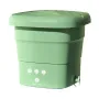 Складана пральна машина Folding Washing Machine силіконова складана стирання відро 7 л. Зелений
