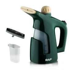 Ручний вертикальний відпарювач для одягу з мірною чашею для води на 800 Вт RAF R.1161 Зелений
