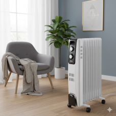 Обогреватель радиаторный масляный DSP KD3021 2000Вт Бытовой электрорадиатор радиатор на 9 секций