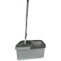 Швабра з автоматичним віджиманням і відром 10 л + 2 насадки Сірий