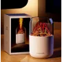 Ультразвуковий зволожувач повітря в стилі вулкана LAMP JSQ-1 280 мл Аромадифузор-нічник для дому