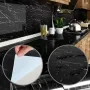 Самоклейна плівка 5 м Чорна Мармур для Кухні Kitchen Sticker Мармурова Наклейка 3 м на 60 см