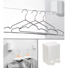 Сушарка для речей Japanese clothesline, Біла автоматична мотузка для білизни — настінна сушарка 4.2 м