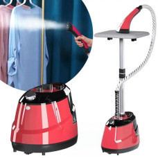 Відпарювач вертикальний для одягу Garment Steamer 2000W Червоний Паровий прас для всіх типів тканини