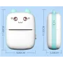 Портативний СИНІЙ дитячий міні принтер (Mini Printer), термопринтер, кишеньковий дитячий принтер