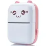 Портативний Рожевий міні принтер 1 рулон Mini Printer термопринтер кишеньковий дитячий принтер термо принтер