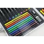 Художній набір для малювання 68 предметів олівці/маркери/фарбування у валізі
