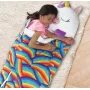 Дитячий спальний мішок-плюшева іграшка подушка Єдиноріг Baby sleeping bag Size S WHITE 3в1 теплий