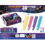 Дитяча 3D-ручка для малювання з екопластиком 3D-6-2 набір з трафаретами