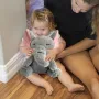 Інтерактивна м'яка іграшка-нічник повітропроникний слоник Elephant Сірий Заспокійлива плюшева іграшка Слоник