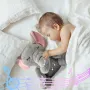 Інтерактивна м'яка іграшка-нічник повітропроникний слоник Elephant Сірий Заспокійлива плюшева іграшка Слоник