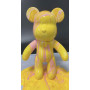 Флюїдне ведмежатко fluid bear bearbrick, 23 см, з фарбами YELLOW