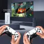 Ігрова мініконсоль HDMI M15 GAME STICK 4K 64 GB 20000 безплатних ігор + два бездротові контролери біла PS1