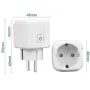 Розумна WiFi-розетка 16 А, Smart 3680 Вт/Ракетка з керуванням через телефон/Інтелектуальна розетка