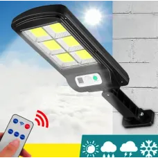 Вуличний ліхтар на стовп із пультом на сонячних батареях Solar Light 6COB