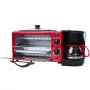 Электрическая печь для завтрака 3в1 Rainberg RB-2286B (печь, кофеварка, жарочная поверхность) Красная